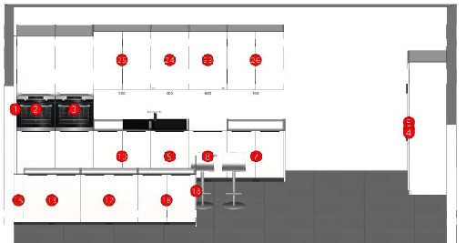 Projet cuisine Metropolis Evolution Bianco Assoluto Lucido//Stosa.370//9903.40 euro - Stosa